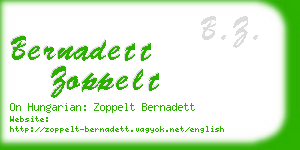 bernadett zoppelt business card